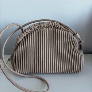 Other Stories - Pleated Crossbody Bag in Cream Beige - New With Tags